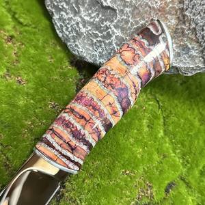 Haut de gamme importé M390 couteau lame fixe Portable chasse Camping couteau mammouth dent fossile poignée pour hommes cadeau - Product Image 3