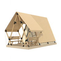 Hôtel de luxe Resort Tienda De Safari Glamping Pyramid Mini Maisons Tente de couchage