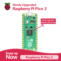 Raspberry Pi Pico 2 dengan mikrokontroler Raspberry Pi RP2350 dual-core RISC-V atau Arm Cortex-M33