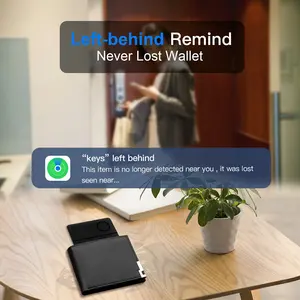RSH pelacak Bluetooth tipis MFi bersertifikasi Smart Tag pencari lokasi kunci pelacak dompet isi ulang untuk Apple Find My