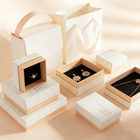 Ciel Terre Couvercle De Stockage Organisateur Cas Présentoir Papier Feuille Bijoux Emballage Boîte Collier Bracelet Pendentif Cadeau Organisateur