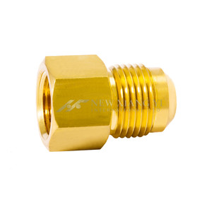 ข้อต่อท่อทองเหลือง 1/2'' *1/2'' YBSC3 แบบตัวเมียต่อกับตัวผู้ JIC 45 องศา °   อะแดปเตอร์ข้อต่อเฟลร์สำหรับเรือยอชท์ ผลิตในไต้หวัน - Product Image 5