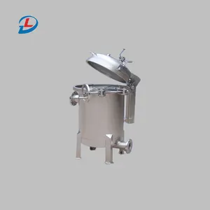 304 And 316l Liquid Stainless Steel Bags Ss Vessel Water Low Price Duplex Clamp Flange Type Top Entry Single Bag Filter Housing