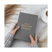 Agenda personnalisé avec logo, couverture en tissu de lin rigide, A5, lignes, journal mensuel, objectifs, écriture, organisateur, planificateur