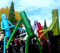 Costume de marionnette gonflable coloré pour carnaval, défilé, festival
