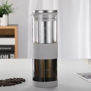 Jarra de Vidrio Resistente al Calor para Café Frío de 800 ml, Hecha a Mano, de Lujo, con Filtro de Acero Inoxidable, en Oferta - Product Image 2