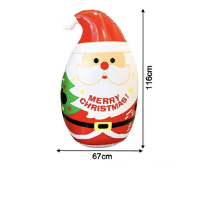 Vaso de PVC Juguetes Inflable Papá Noel Muñeco de nieve Decoración de fiesta de Navidad - Product Image 5