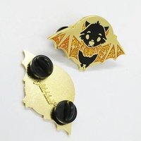 Broche à revers en métal doré, 50 pièces, dragon, design personnalisé, badge goupille
