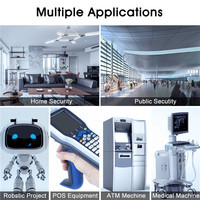 Caméras USB industrielles ELP OV5640 à mise au point automatique, HD 5MP, module de caméra USB2.0 avec objectif 60 degrés pour scanner de codes QR et de dispositifs médicaux