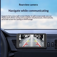 Écran intelligent portable pour voiture de 6,5 pouces avec CarPlay, Android Auto, mise en miroir sans fil, WiFi, Bluetooth, MP5, navigation automobile, écran tactile 2.5D
