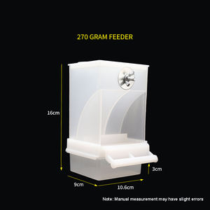 Comedouro Transparente Automático Anti-Desperdício para Papagaios, Periquitos, Calopsitas e Agapornis - Recipiente Suspenso para Comida de Pássaros - Product Image 5