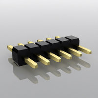 Connecteur mâle vertical PZ100-1-3-Z-1.0mm à une rangée de contacts en laiton, boîtier en nylon, 1x3P, pas de 1mm, 180 degrés, pour carte PCB, IP20, intelligent