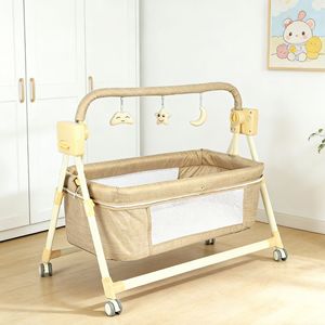 Berceau à bascule électrique pour bébé avec jouets apaisants, berceau multifonctionnel portable et pliable pour nouveau-né de 0 à 36 mois, à la maison et en voyage - Product Image 4
