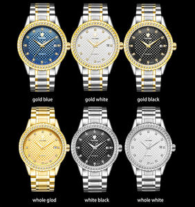 Montres pour hommes TEVISE T807A 807A, entièrement dorées, de luxe, mouvement mécanique, cadran serti de diamants, design tendance, fonction automatique, étanches - Product Image 4