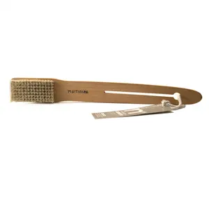 MartiniSPA Made in Italy High Quality Squared Revitalizing Massage Brush With Natural Bristles for Body Private Label Acceptable