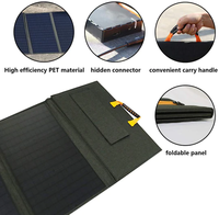 PECRON catu daya portabel sistem energi 36V, baterai Panel surya 200 Watt