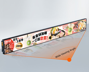 P1.5-600-60 <strong>Programmable</strong> Ultra-Thin Indoor OEM Digital Signage Custom Text Strip Retail Stores Shopping Malls Includes Animation - Product Image 1