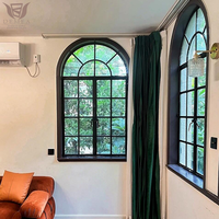 Fenêtre en verre grande taille du sol au plafond DEMEA pour balcon et salon, insonorisée, cadre en alliage d'aluminium, à battants français