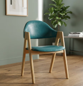 Silla de comedor premium con estructura en A, de madera maciza de fresno de alta calidad, para muebles de restaurante, uso comercial pesado. - Product Image 2