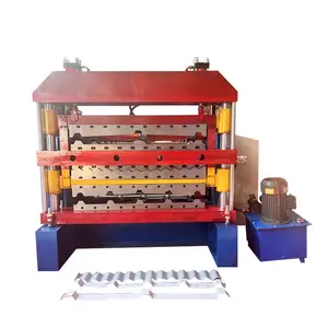 Galvanized Automatic Three Layer Roofing Tile Roll Forming Machine Metal Tile Press Machine Roof Tile Panel Making Machine