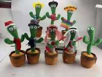 Vente en gros : Peluche Cactus Dansant, Chantant et Parlant, en forme de Plante, en coton rembourré, pour enfants, cadeau d'anniversaire, 11-30cm