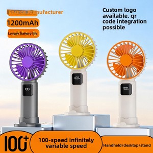 Ventilateur portable rechargeable 1200 mAh, le plus vendu <span class=keywords><strong>de</strong></span> 2026, pour <span class=keywords><strong>l</strong></span>'extérieur, mignon, en promotion estivale, mini ventilateur cadeau - Product Image 2
