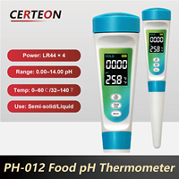 pH mètre alimentaire numérique portable écran LCD capteur de température pour pâte viande fromage