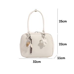 PU Leather Waterproof Women's Handbags Armpit Shoulder Bags <b>Square</b> Lady Crossbody Top-handle Tote Bag Big - Product Image 2