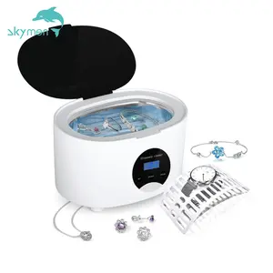 Ultrasonic Cleaner 600ML Portable Professional Ultrasonic Jewelry Cleaner Machine 5 Timer Degas cleaning Ring Silver denture