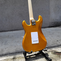 Kualitas Tinggi 6 Strings Solid Body Eletrica Guitarra High Glossy 22 Frets Metallic Finish Kit Gitar Listrik dengan Amplifier