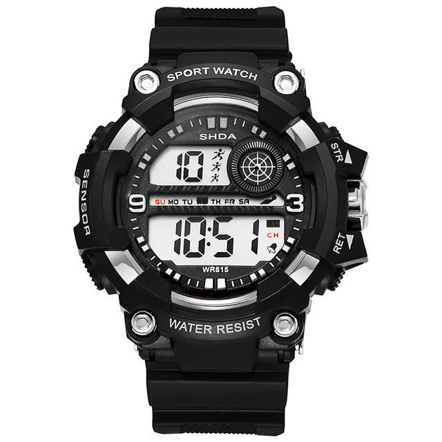 New Fashion Large Dial Student Electronic Watch Simple Trend Wholesale Luminous Alarm Clock Waterproof Sports Watch
