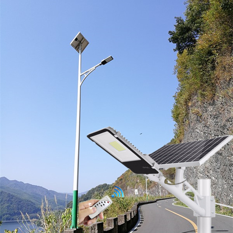 Most Powerful 100w Outdoor high led Road Toothbrush type led Separate solar street light