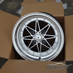 Fonyee Deep Dish Concave Rivets Star 4 Trous Huecos 15 Pouces 4x100 Mag En Alliage D'aluminium Auto Rines Roue Jantes De Voiture pour Honda Toyota - Product Image 3