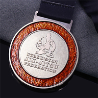 Logo 3D personnalisé Football Sports Médaille de récompense Or Argent Cuivre Plaqué Métal Artisanat avec cordon de ruban de sublimation