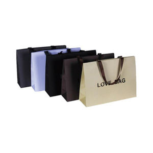 Sac en papier à cordon de taille A5 personnalisée avec poignée en soie Impression offset de luxe avec logo personnalisé-pour emballage de luxe - Product Image 2