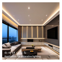 Bande LED COB Flexible RVB à 3 Étapes No Dot Wholesale Project SDCM, Télécommande, Cuivre, 480 LED/m, Angle de Faisceau 180°, Dimmable