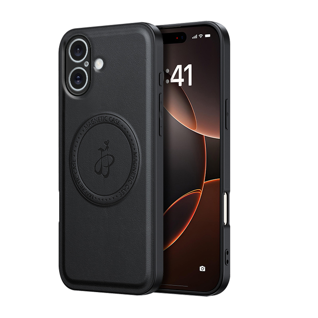 For iPhone 16 Pro Max IPhone16 Plus 16e Case for Strong Magnetic PU Leather Shockproof Cover Coque on iPhone Phone Cases