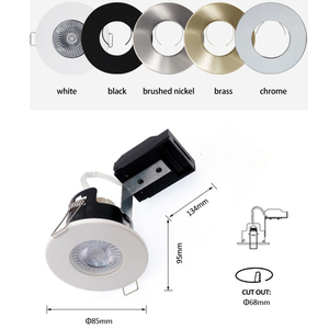 Downlight LED encastré sans cadre GU10 50W Max, étanche, ignifuge, moderne, anti-éblouissement, IP20, 220V, dimmable, pour salle de bain - Product Image 5