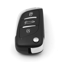 Clé de contrôle de voiture sans fil intelligente noire avec programmation de fréquence et copie de code