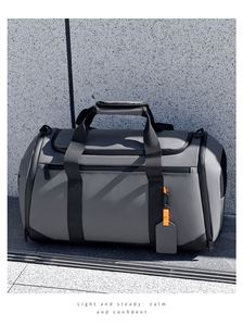 กระเป๋าเดินทางแบบดัฟเฟิลขนาดใหญ่สำหรับทุกเพศ พร้อมช่องใส่รองเท้า กันน้ำ กระเป๋าออกกำลังกาย กระเป๋าใส่ของสำหรับวันหยุดสุดสัปดาห์  รับสกรีนโลโก้ - Product Image 4