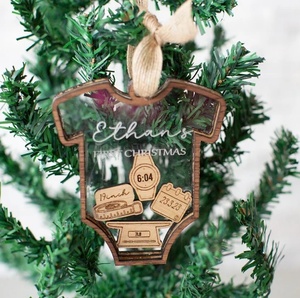 PAFU <strong>Christmas</strong> Baby's <strong>First</strong> <strong>Christmas</strong> <strong>Ornament</strong> Baby Keepsake 4D Shake Babies <strong>Ornament</strong> - Product Image 4