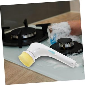 5 in 1 Rechargeable Handheld PP Nylon Eco-Friendly Multi-Functional <b>Electric</b> <b>Cleaning</b> <b>Brush</b> for Bathroom & Kitchen Floors - Product Image 5