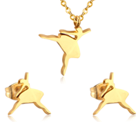 Ensemble de Bijoux Femme en Acier Inoxydable Motif Cœur Coupé et Croix, Collier Pendentif, Vente en Gros à Bas Prix