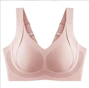 Sujetador Deportivo Sin Costuras con Logotipo Personalizado para Mujer, <span class=keywords><strong>Copa</strong></span> 3/4, OEM/ODM, Tallas Grandes M-4XL, Sin Varillas, Alta Elasticidad, Transpirable - Product Image 5