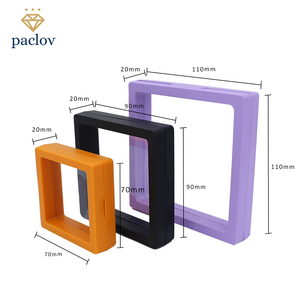 Paclov Bán Buôn Trong Suốt Phim Trang Sức Hộp Trình Diễn 3D 11X11Cm Nổi Khung Vòng Mặt Dây Chuyền Bông Tai Quà Tặng Bao Bì - Product Image 5