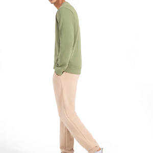 Wholesale Plain Custom Crewneck Sweatshirt Basics Cotton Blended Oversized Sweatshirt Blank <b>Fleece</b> Men Sweatshirt - Product Image 5