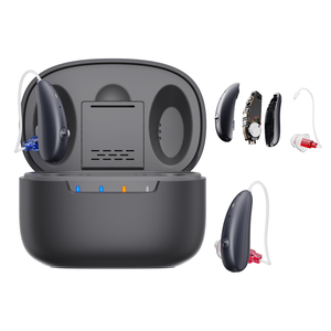 Audífonos JINGHAO <span class=keywords><strong>DW5</strong></span> Inteligentes y Autoajustables, Audífonos Digitales Recargables Programables OTC con Bluetooth - Product Image 1