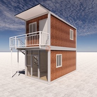 Maisons préfabriquées portables à faible coût, à deux étages, à une pièce, en kit, unités de 20 et 40 pieds, modernes, pour usage scolaire, conteneurs habitables préfabriqués