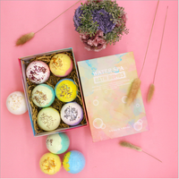 Set Hadiah Bom Mandi Bunga Multi Warna Grosir, Aroma Spa Organik Mewah, Melembapkan, Menenangkan, Wewangian Spesial untuk Hotel dan Spa Rumah