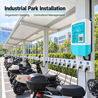 Station de recharge intelligente 10 canaux pour usage extérieur, idéale pour les flottes de vélos électriques de livraison avec fonction de scan et de paiement - Fabriqué en Chine